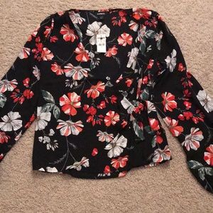 Express Wrap Blouse -Small